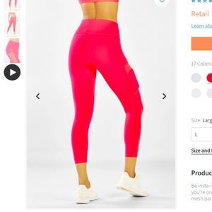 Pink workout leggings